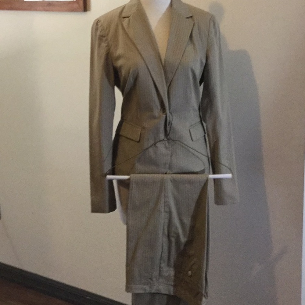 Banana Republic Pinstriped Pant Suit